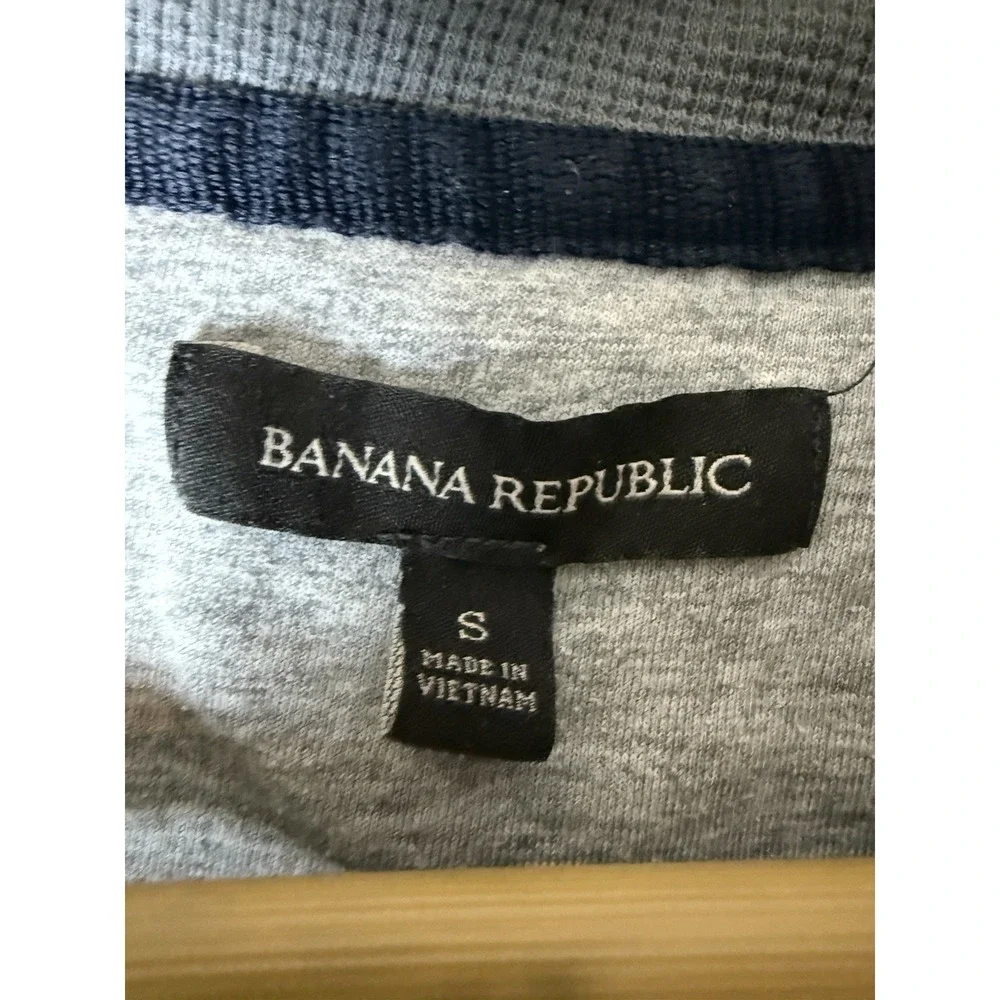 Banana Republic 1/4 Zip Mens S Blue Pullover‎ Sweater Casual
